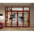 Puerta corrediza de aluminio con interior de vidrio Lowes de vidrio de diseño moderno